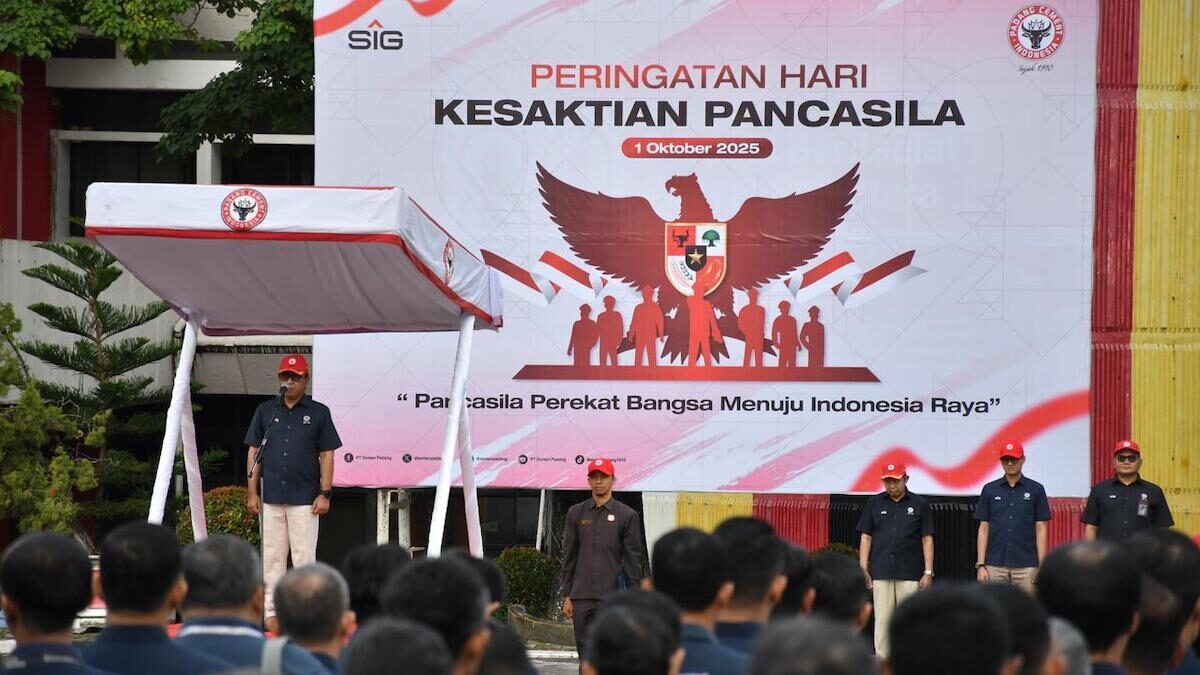 Upacara Peringatan Hari Kesaktian Pancasila di PT Semen Padang. (dok. istimewa)