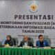 Presentasi Monev KI Sumbar 2025. (dok. istimewa)