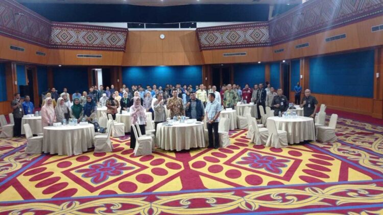 Bank Indonesia Sumbar gelar sosialisasi simulasi gempa dan tsunami bersama BPBD Padang. (dok. Humas)