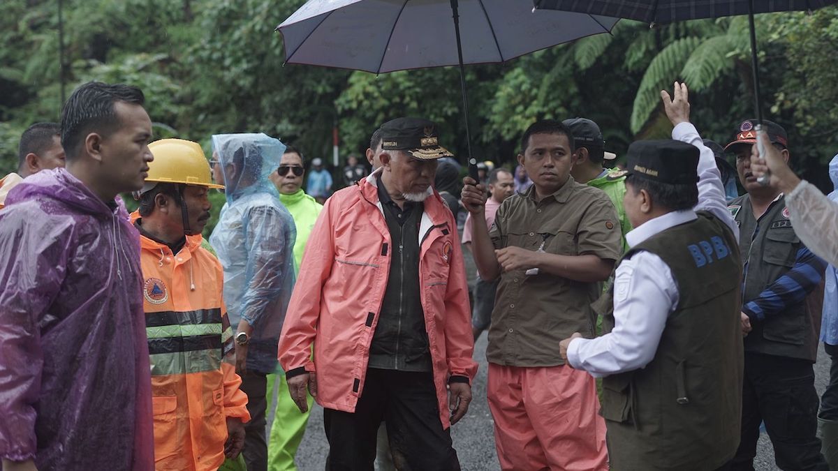 Gubernur Mahyeldi kunjungi lokasi bencana di Malalak Timur. (dok. adpsb)