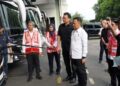 Direktorat Jenderal Perhubungan Darat Kementerian Perhubungan (Ditjen Hubdat Kemenhub) melakukan inspeksi keselamatan atau rampcheck pada sejumlah armada bus di Pool PO Sinar Jaya, Bekasi, Jawa Barat. (Foto Humas Kemenhub)