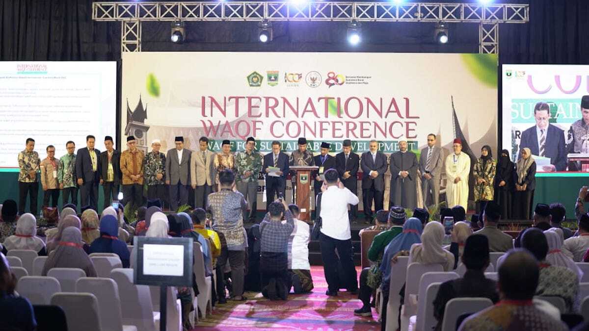 Konferensi Wakaf Internasional di Padang resmi ditutup. (dok. istimewa)