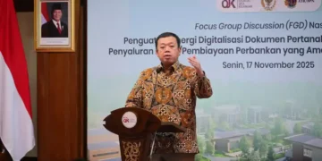 Menteri Nusron di acara FGD Digitalisasi Dokumen Pertanahan. (dok. istimewa)