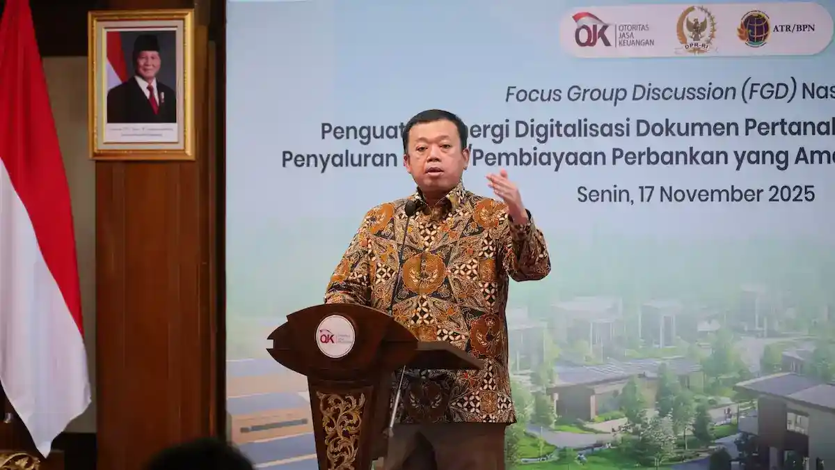Menteri Nusron di acara FGD Digitalisasi Dokumen Pertanahan. (dok. istimewa)