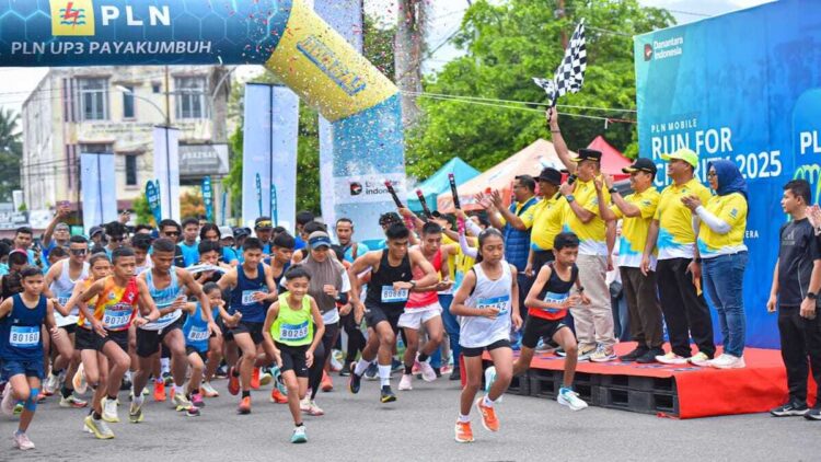 PLN Mobile run for charity 2025 di Payakumbuh. (dok. istimewa)