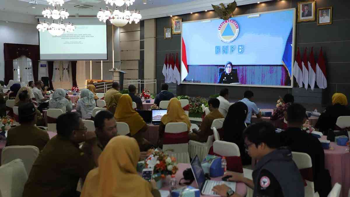 Peluncuran sistem satu data bencana di daerah. (dok. istimewa)