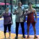 Sekum KONI Sumbar Anandya Dipo Pratama datangi dua pegulat Sumbar yang sedang TC Pelatnas. (dok. istimewa)