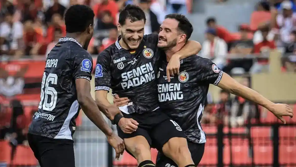 Selebrasi Pedro Matos usai lesatkan gol ke gawang Persijap. (dok. MO SPFC)