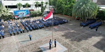 Upacara peringatan Hari Pahlawan di Kementerian ATR/BPN. (dok. istimewa)