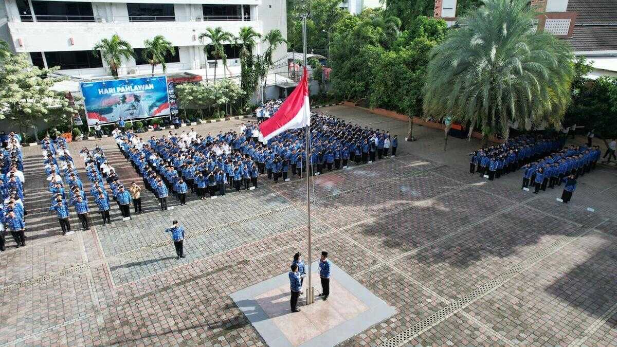 Upacara peringatan Hari Pahlawan di Kementerian ATR/BPN. (dok. istimewa)