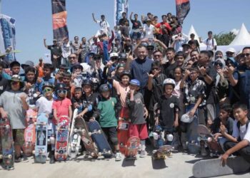 Wako Fadly Amran buka iven skateland 2025. (dok. istimewa)
