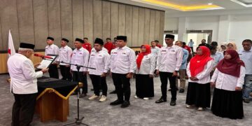 Dikukuhkan, Pengurus Baru PMI Kabupaten Solok Diminta Pegang Teguh Semangat Kemanusiaan