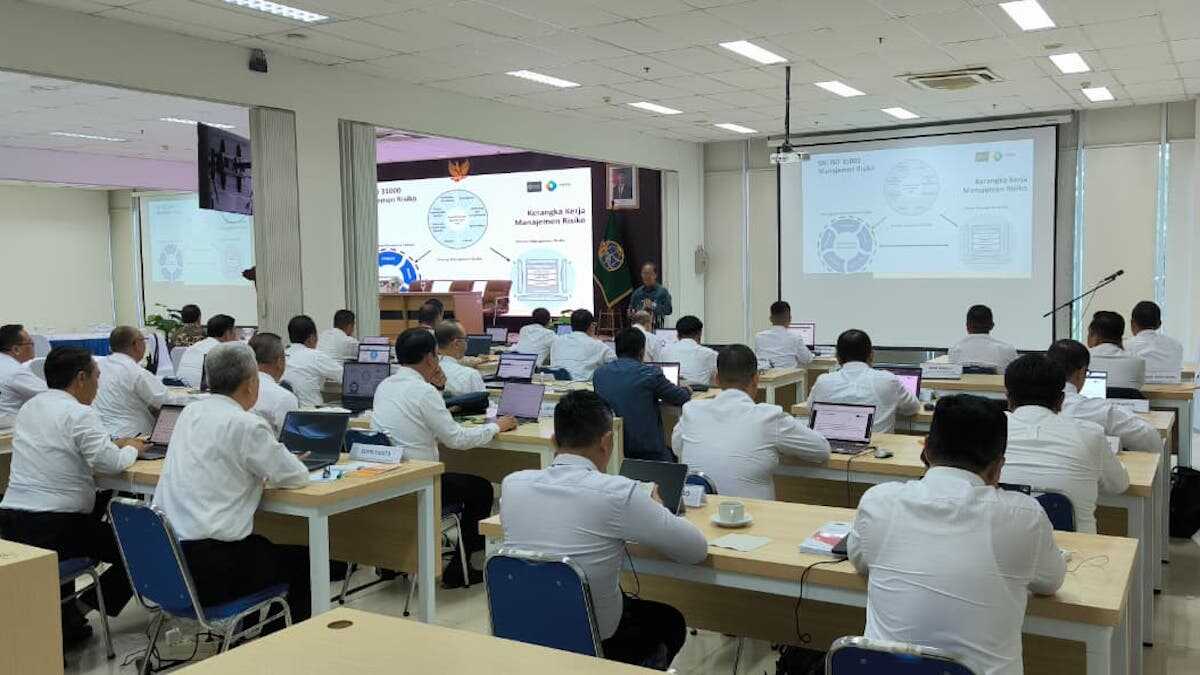 Pelatihan manajemen resiko tingkat lanjut di Kementerian ATR/BPN. (dok. istimewa)