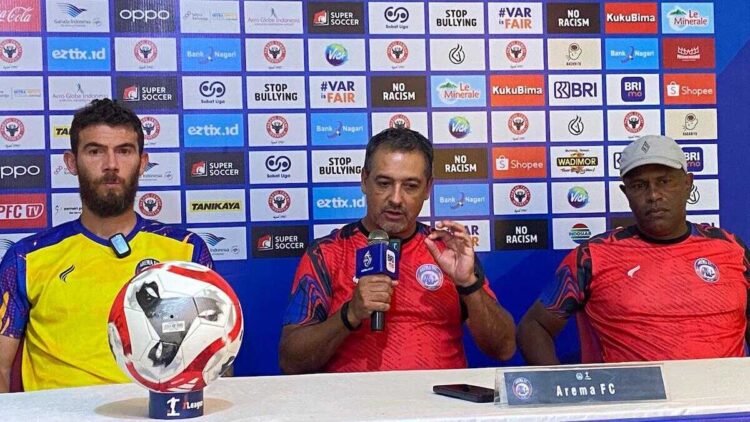 Prematch press conference Semen Padang FC vs Arema FC. (dok. istimewa)