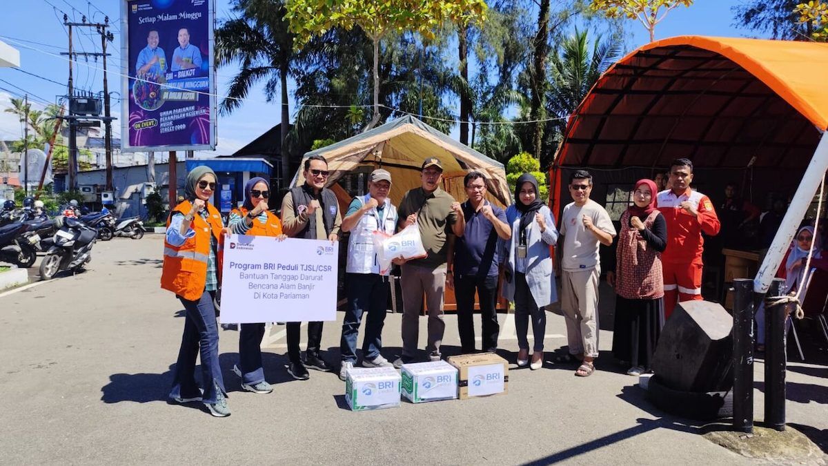 Bantuan BRI di Pariaman dan Padang Pariaman. (dok. istimewa)