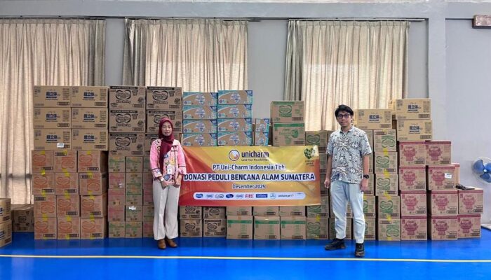 Unicharm Salurkan Donasi Produk Sanitasi untuk Korban Bencana di Sumatera dan Jawa Timur