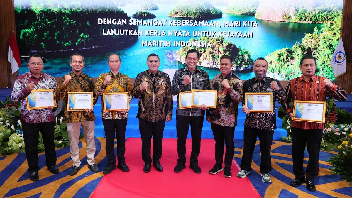 Kementerian ATR BPN dapat penghargaan dari KKP. (dok. istimewa)