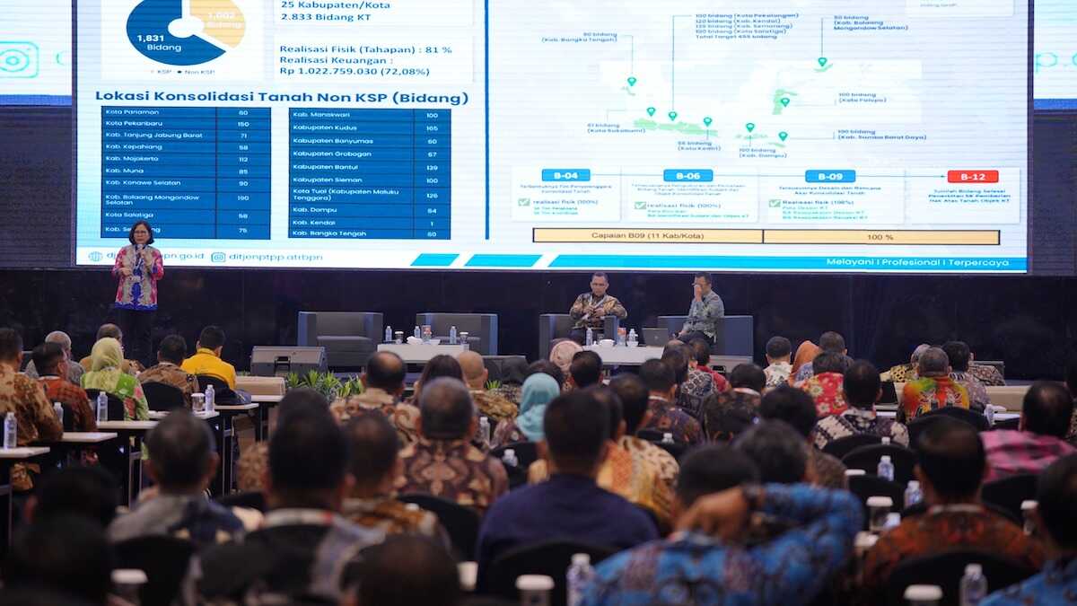 Kementerian ATR/BPN gelar pertemua terkait konsolidasi tanah. (dok. istimewa)