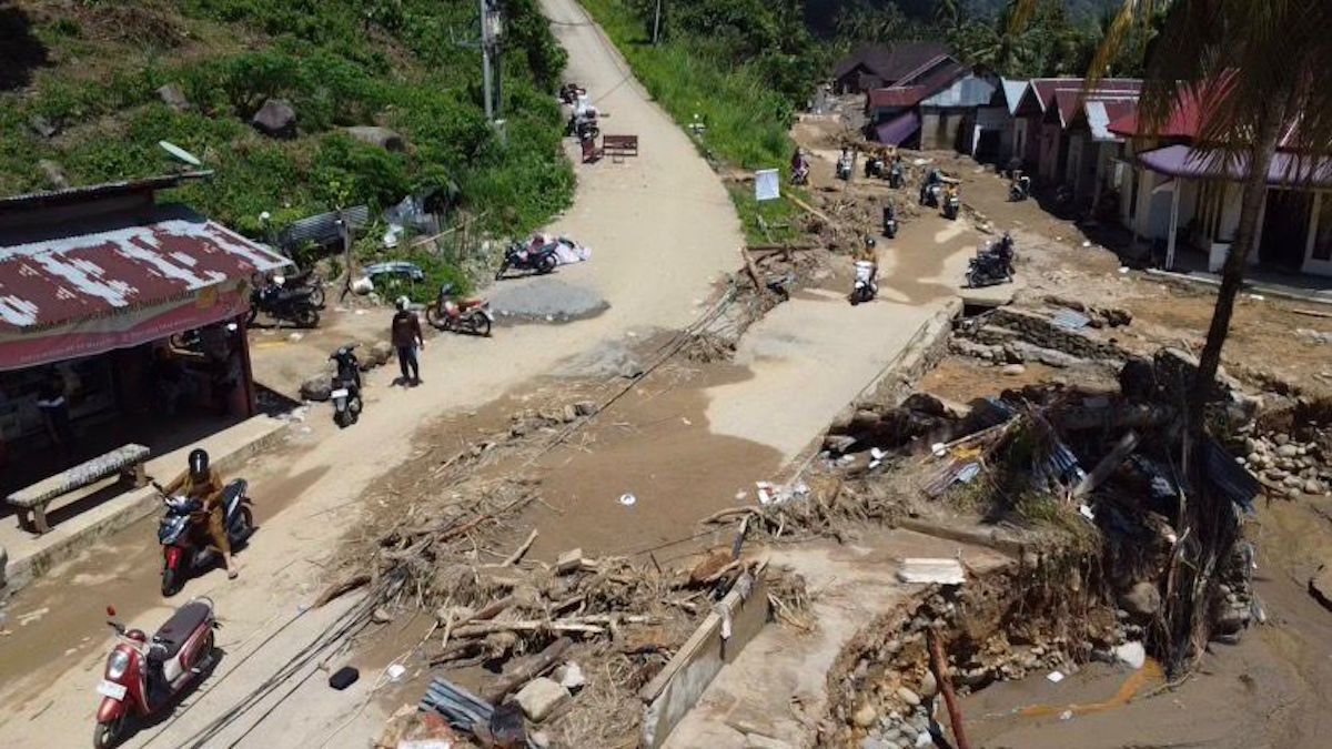 Kondisi terkini di daerah Batu Busuak yang terdampak bencana. (dok. istimewa)