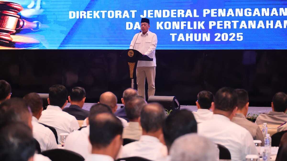 Menteri Nusron dalam acara FGD terkait pidana pertanahan. (dok. atrbpn)