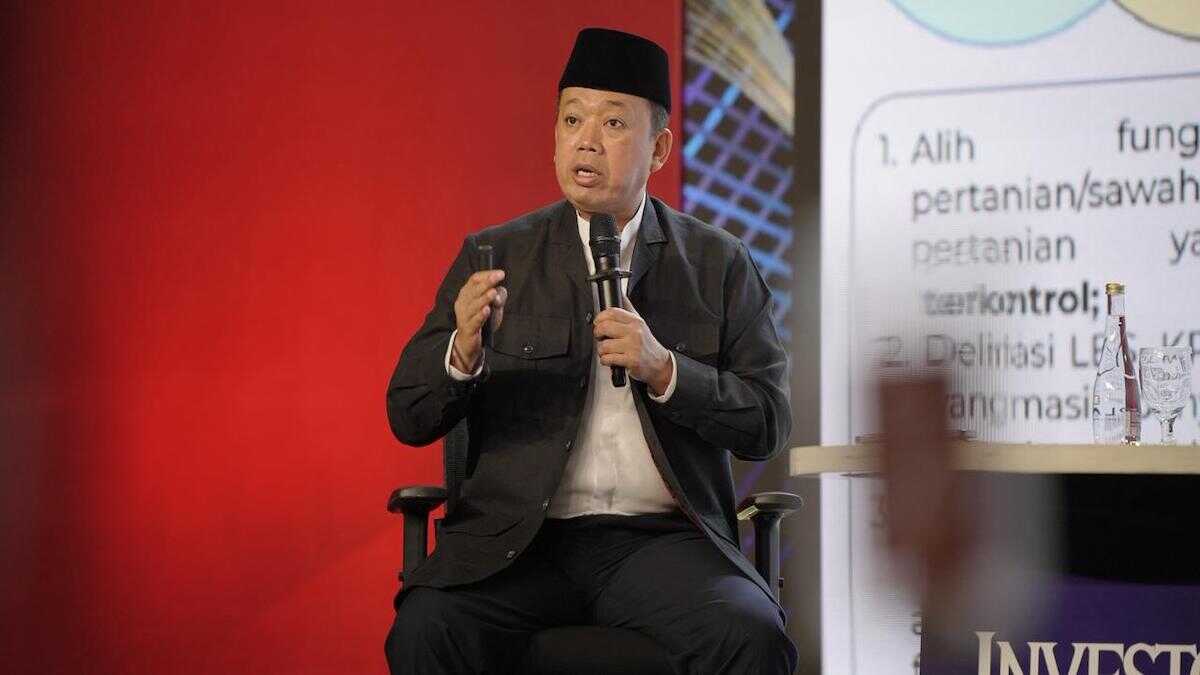 Menteri Nusron jadi pembicara di acara Investor Daily Roundtable. (dok. istimewa)