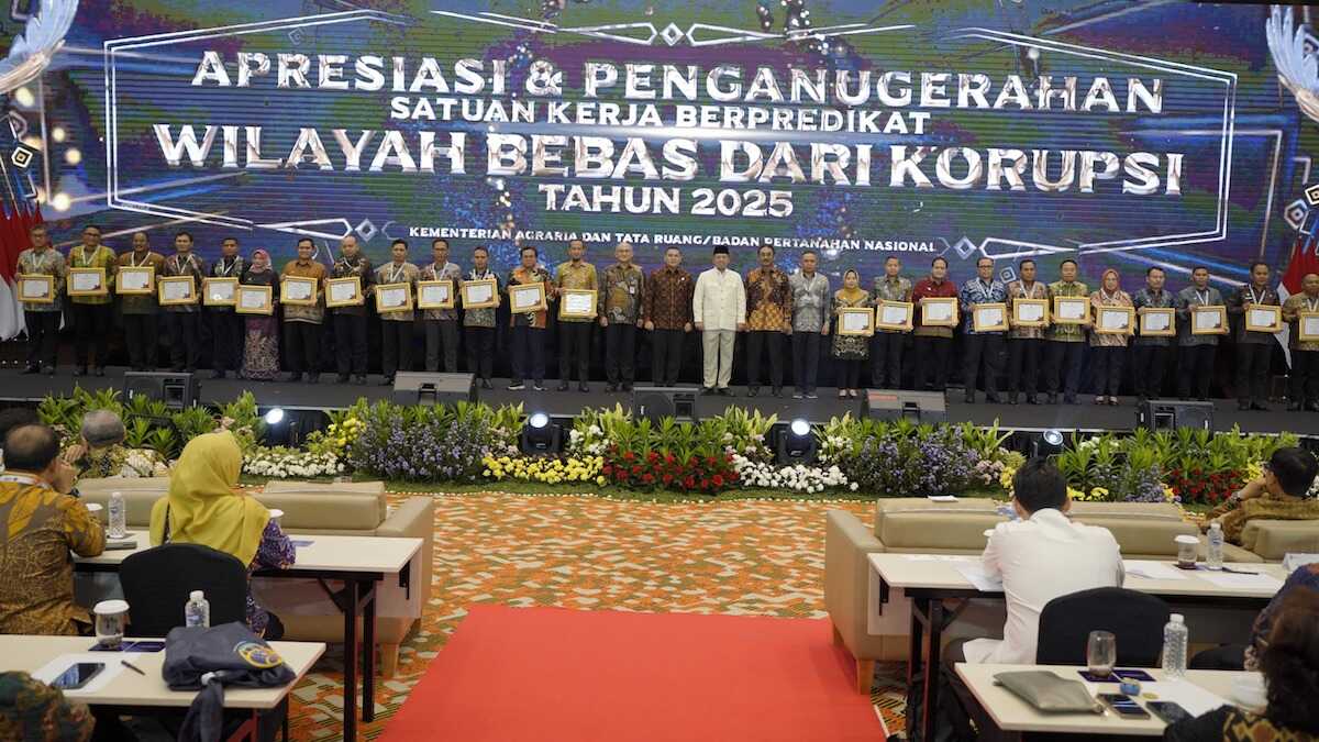 Penganugrahan Predikat Satker WBK Kementerian ATR/BPN, (dok. istimewa)
