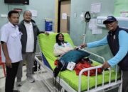 Waketum Bidang IT KONI Sumbar Jenguk Atlet Sepatu Roda Peraih Dua Emas yang Cedera Saat Kejurnas