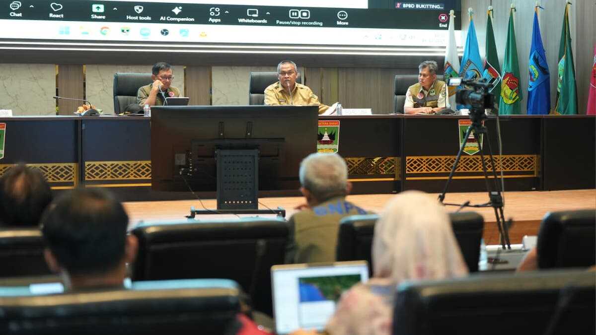 Rakor Bencana BNPB dengan Pemprov Sumbar. (dok. adpsb)