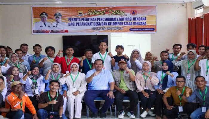 Perangkat Desa dan KSB Pariaman Diberi Pelatihan Penanggulangan Bencana