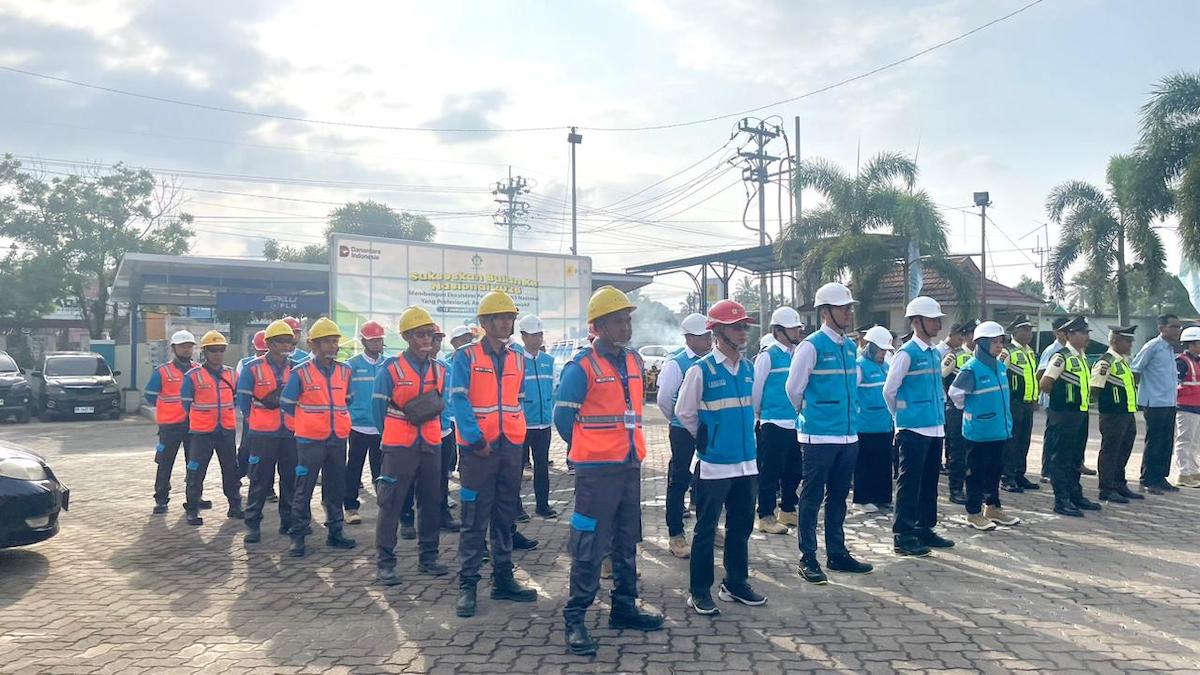 PLN UP3 Solok gelar apel peringatan Bulan K3 Nasional. (dok. istimewa)
