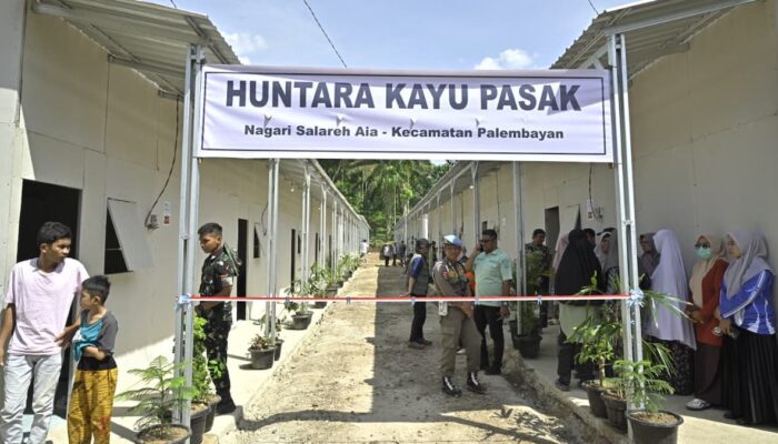 273 dari 357 Hunian Sementara untuk Korban Bencana di Agam Rampung