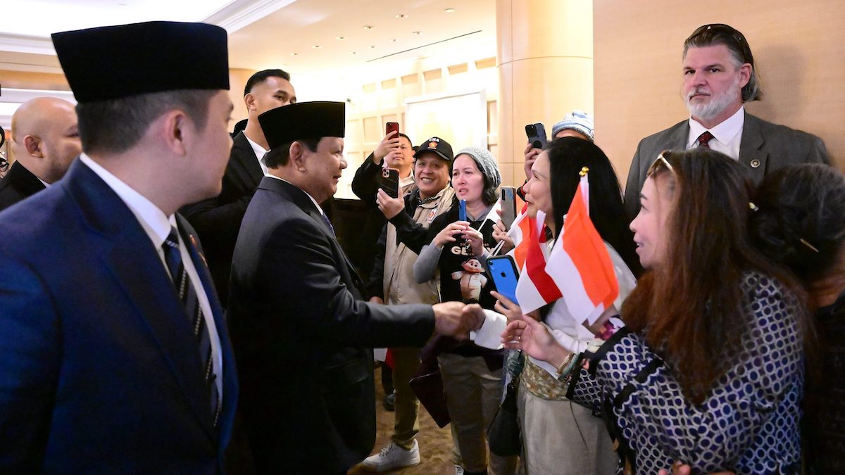 Presiden Prabowo disambut diaspora di Swiss. (dok. istimewa)