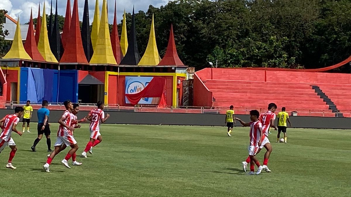 Selebrasi pemain PSP usai mencetak gol ke gawang PSLA. (dok. istimewa)