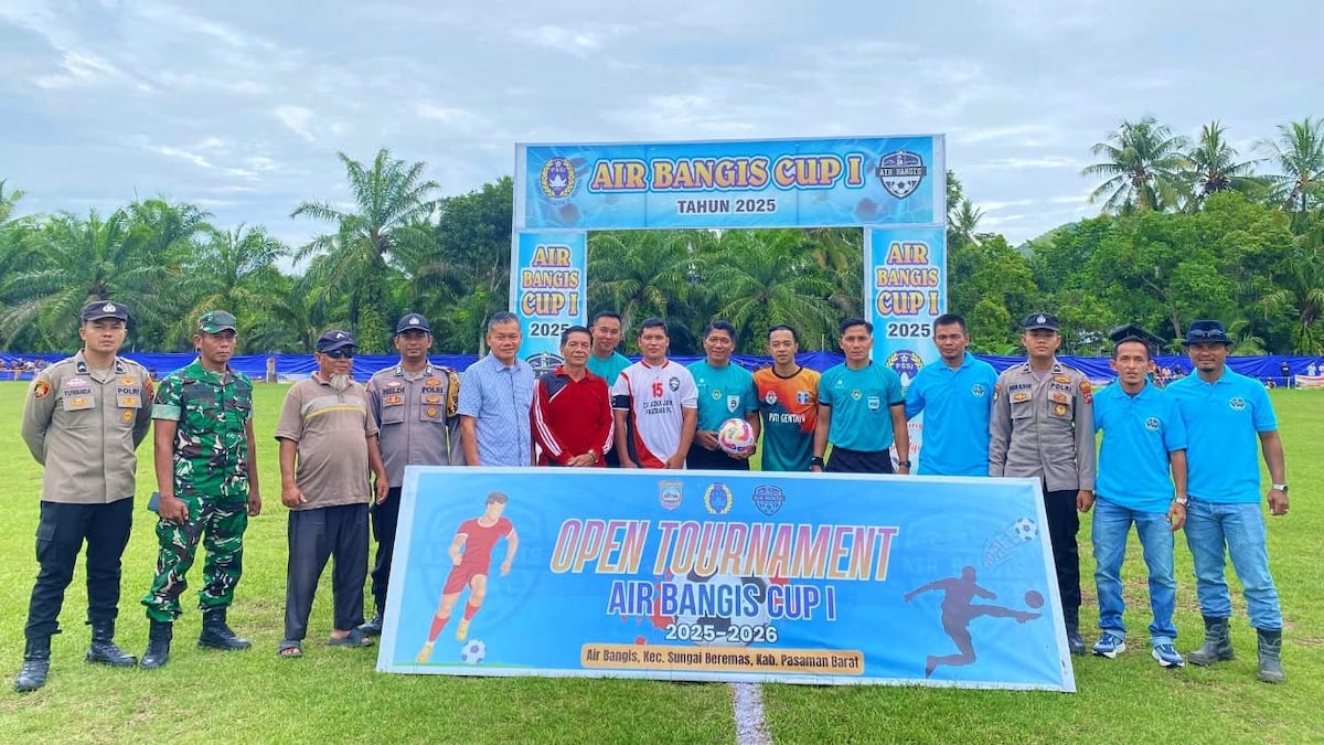 Turnamen sepakbola Air Bangis Cup 1. (dok. istimewa)