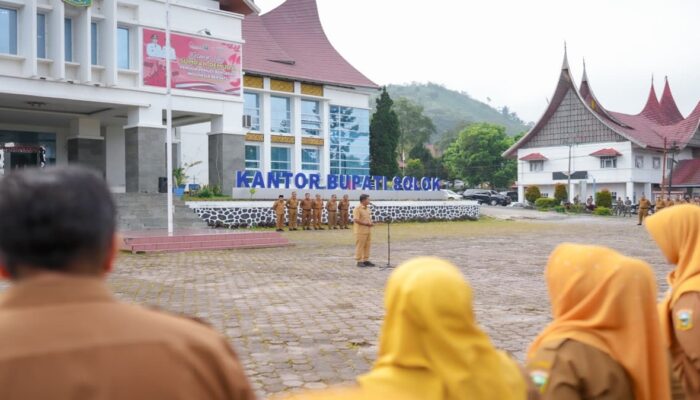 Apel Perdana 2026, Bupati Solok Tekankan Disiplin ASN dan Peningkatan Pelayanan Publik