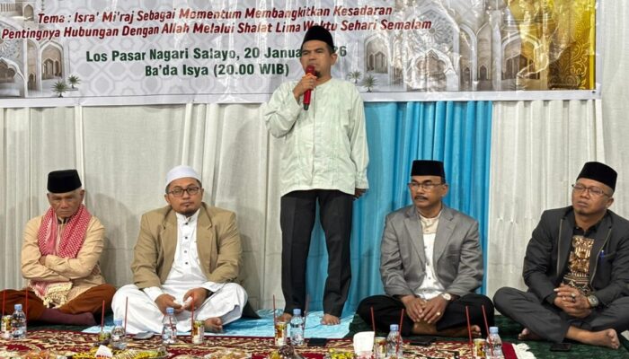 Isra Mi’raj di Selayo, Wabup Candra Ajak Masyarakat Jaga Ibadah Shalat