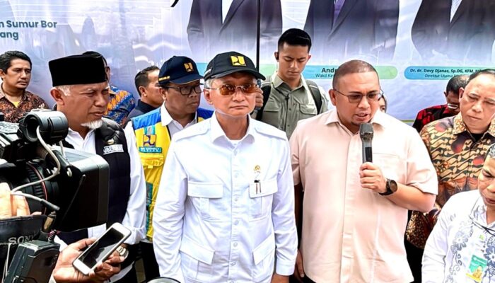 Layanan Medis Terancam Krisis Air, Andre Rosiade dan Menteri PU Bangun Sumur Bor RSUP M Djamil Padang