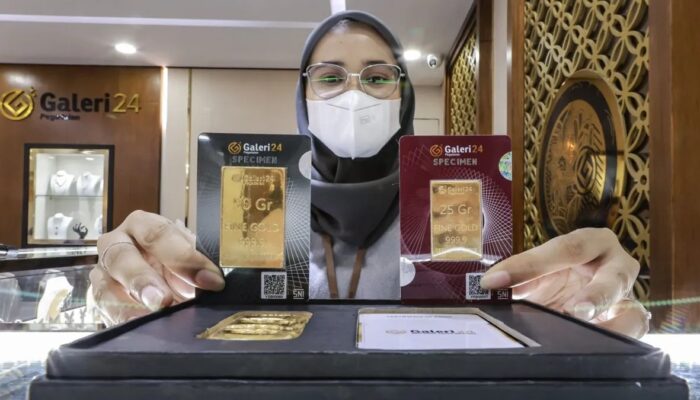 Harga Emas Pegadaian Hari Ini Turun Rp89.000, Galeri24 dan UBS Kompak Merosot