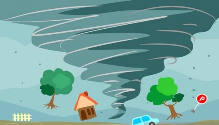 Angin Puting Beliung Terjang Bukit Batabuah Agam, Enam Rumah Warga Rusak Parah