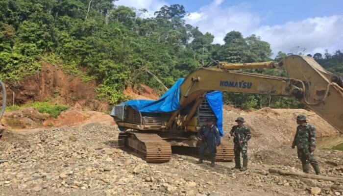 Tambang Emas Ilegal di Solok Selatan Ditertibkan, Empat Ekskavator Diamankan