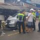 Kasatlantas Polres Nias, Ipda Ovaroni Zendratö pimpin penyelidikan peristiwa tabrakan dua mobil di Kota Gunungsitoli, Sumatera Utara (Sumut). (Radarsumbar.com/Putra).