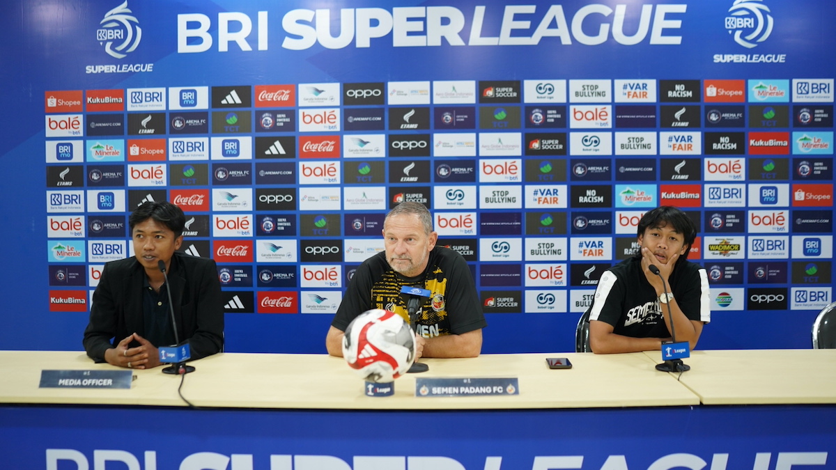 Prematch pressconference Arema FC vs Semen Padang FC. (dok. istimewa)