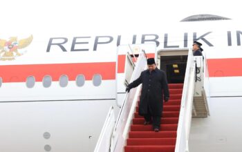 Presiden Prabowo sampai di Washington DC. (dok. istimewa)
