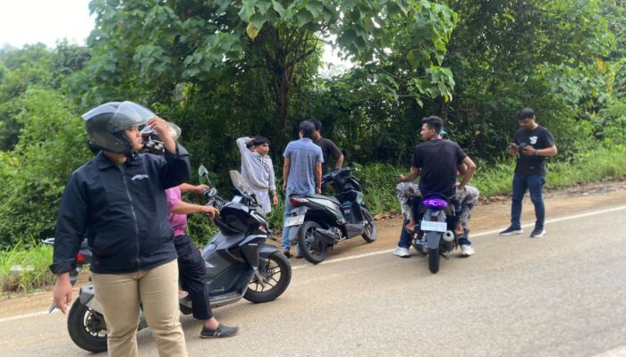 Tim Charlie Polresta Padang Amankan 11 Motor Balap Liar di Pantai Air Manis