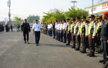 Apel gelar pasukan mudik Lebaran KAI Divre II Sumbar. (dok. istimewa)