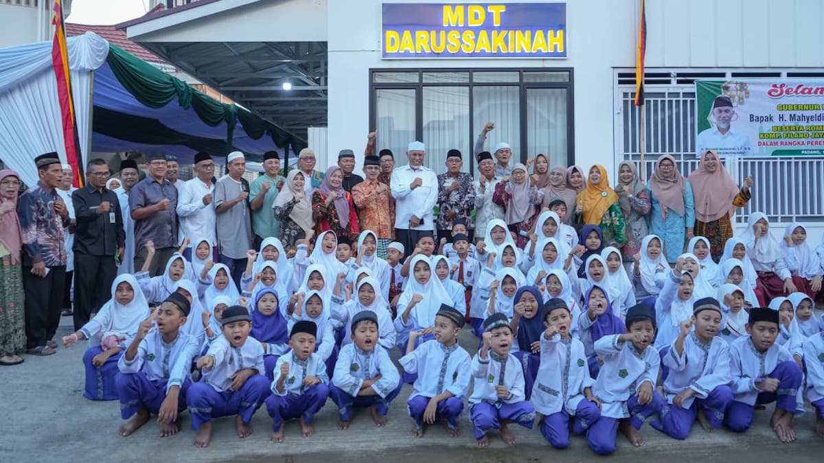 Gubernur Mahyeldi resmikan MDT Darussakinah. (dok. istimewa)