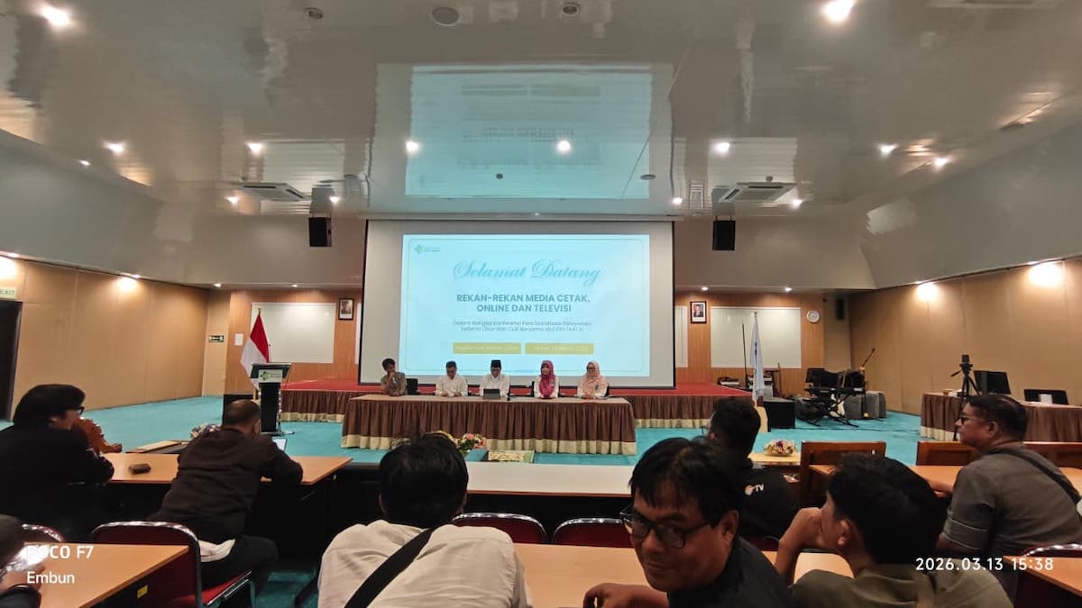 Konferensi pers terkait layanan RSUP DR M Djamil Padang selama Lebaran. (dok. Radarsumbar)