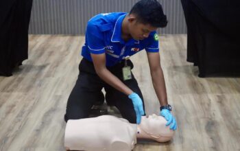 Pelatihan P3K personel KAI Divre II Sumbar. (dok. istimewa)