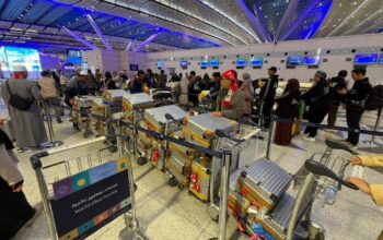 Pemulangan jemaah umrah Indonesia. (dok. Bakom RI)