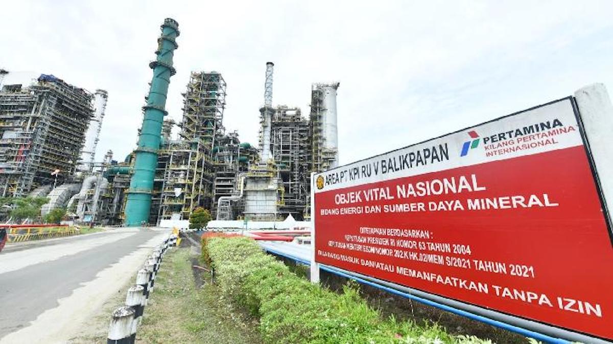 Refinery Development Master Plan (RDMP) atau Rencana Induk Pengembangan Kilang Balikpapan, Fasilitas Residual Fluid Catalytic Cracking (RFCC) Complex milik PT Kilang Pertamina Internasional (KPI) RU V Balikpapan. (Foto:Dok. Pertamina)